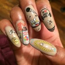 Hip Hop Nails, Rose Quartz Nails, Art Rings, Pastel Nail Art, Star Nail Art, Miami Life, Cartoon Fashion, Marble Nail Art, Comic Cartoon