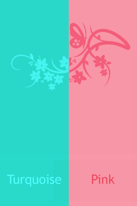 Turquoise Pink Aesthetic, Pink And Turquoise Decor, Pink And Turquoise Aesthetic, Colour Wheel Theory, Tv Wall Decor Ideas, Calm Color Palette, Turquoise Color Palette, Pink Color Combination, Wedding Color Pallet