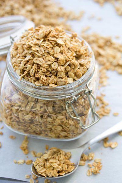 Basic Granola Recipe, Low Calorie Granola, Cleanish Eating, Healthy Lunch Ideas For Kids, Basic Granola, Pack For School, Daycare Meals, Easy Granola Recipe, Lunch Ideas For Kids