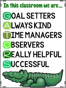 In this classroom we are…GATORS! – Smart Chick Teacher's Blog Alligator Classroom Theme, Camping Classroom, Behavior Management Strategies, Incentive Chart, Math Rotations, Sped Classroom, Teaching Second Grade, Back To School Bulletin Boards, Class Theme