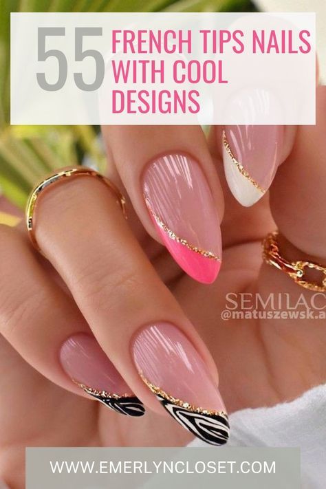 French tips nails + summer nails + fun summer nails bright + cute summer nails + trendy summer nails Popular Nail Ideas, Trendy French Tip Nails, Tip Nails Designs, Summer French Manicure, Long French Tip Nails, Summer Nails Bright, French Tips Nails, French Tip Acrylics, French Tip Nail Art