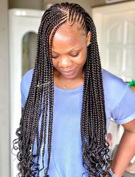 Half Cornrows Half Braids with Curly Ends Protective Styles For Natural Hair Short, Half Cornrows, Braided Hairstyles For Men, Twist Cornrows, Black Kids Braids Hairstyles, Bob Braids Hairstyles, Cornrow Braids, Hoco Hair Styles, Big Box Braids Hairstyles