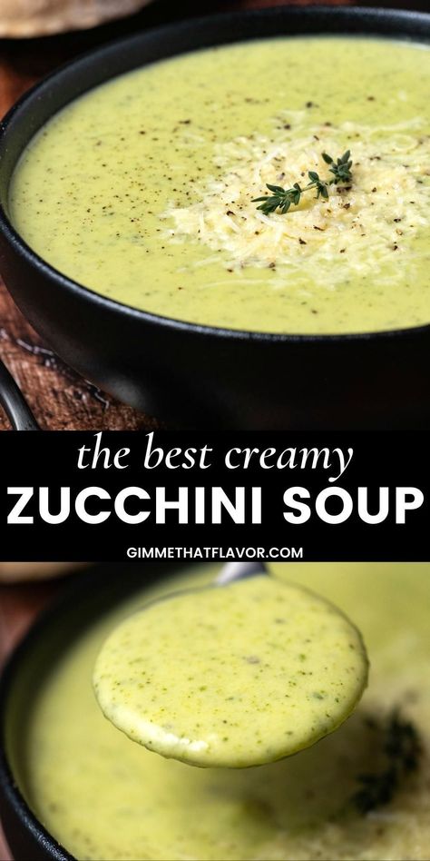 Creamy Zucchini Soup, Zucchini Soup Recipes, Creamy Zucchini, Creamy Soup Recipes, Zucchini Soup, Vegetarian Soup Recipes, Delicious Soup Recipes, Vegetarian Soup, Creamy Soup