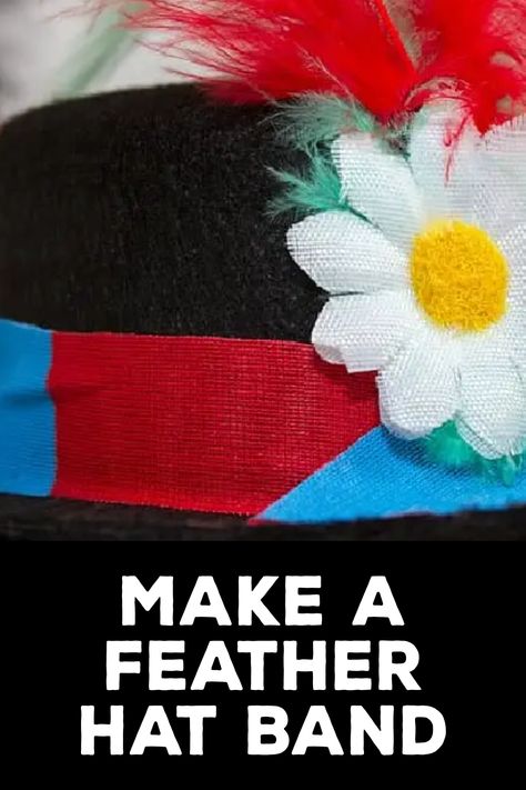 How to Make a Feather Hat Band Feather Hat Band, Different Hat Styles, Diy Crafts To Do At Home, Feathered Hat, Types Of Feathers, Hat Bands, Different Hats, Feather Hat, Upcycled Home Decor