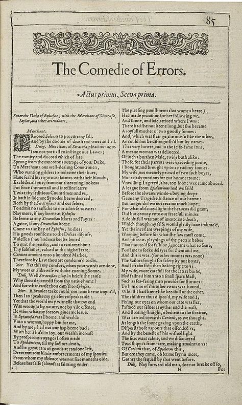 A picture for the play Comedy of Errors Shakespeare Globe, Shakespeare Aesthetic, Comedy Of Errors, The Comedy Of Errors, Globe Theater, Short Play, Shakespeare Plays, Literature Books, Miami Vice