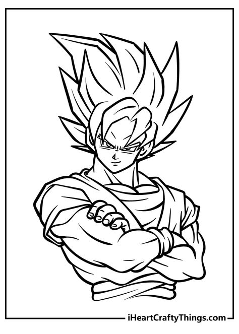 Goku Coloring Pages, Hedgehog Colors, Goku Drawing, Kid Goku, Minion Movie, Dragon Ball Painting, Coloring Pages Free Printable, Easy Coloring, Goku Super