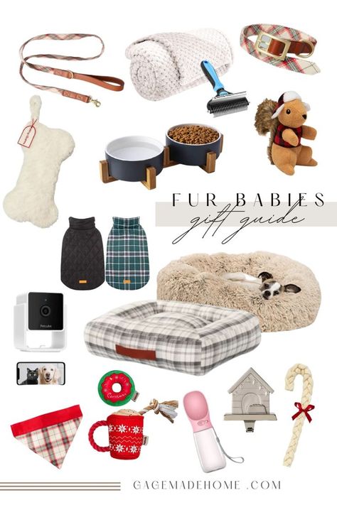 Shopping for dog parents or for your pet? These holiday gift ideas are perfect for anyone who owns a fur baby! | dog gift ideas | pet gifts | gift guides Doggie Christmas Gifts, Gifts For Dog, Dog Christmas Gifts Basket, What To Get Your Dog For Christmas, Dog Christmas Presents Gift Ideas, Dog Parent Gifts, How To Gift A Puppy For Christmas, Puppy Room Decor, Christmas Dog Baskets