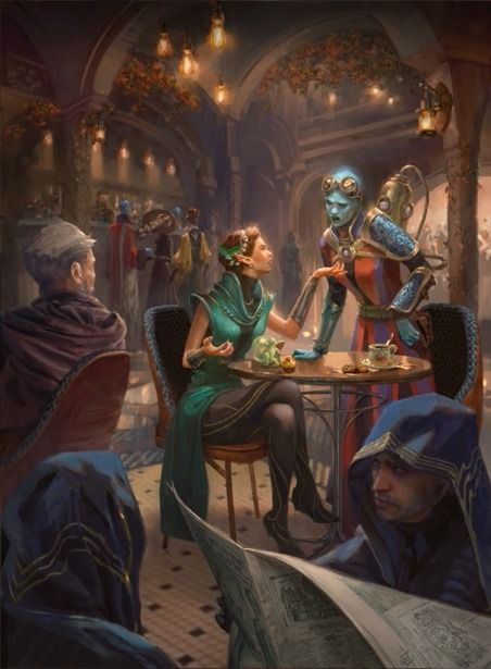 Dungeons & Dragons Guildmasters’ Guide to Ravnica... Concept Art Landscape, Magic: The Gathering, Dungeons And Dragons Art, Mtg Art, Fantasy Setting, The Cafe, Modern Fantasy, Arte Fantasy, Fantasy Rpg