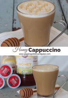 Make those delicious coffee shops drinks from the comfort of your home. This Honey Cappuccino doesn't even require a fancy cappuccino machine. http://gigglesgobblesandgulps.com/honey-cappuccino/ Honey Cappuccino, Krave Cereal, White Chocolate Mocha Coffee, Raspberry Coconut Cake, Chocolate Mocha Coffee, Mocha Creamer, Italian Cappuccino, Mother's Day Brunch Menu, Wine Mixed Drinks