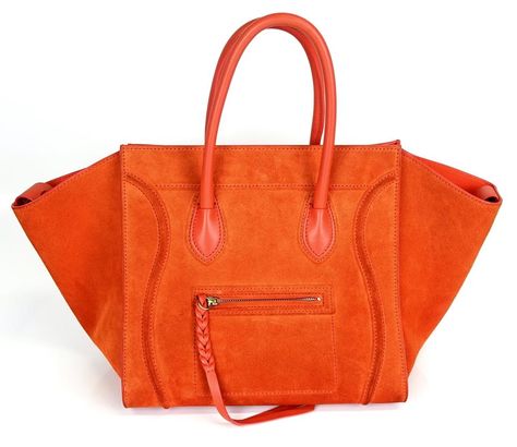 Celine Phantom Bag, Suede Bag, Medium Bag, Celine Luggage, Celine Bags, Celine Bag, Shades Of Orange, Diaper Backpack, Dior Bag