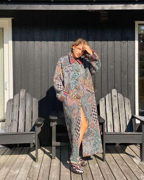 Julie Blichfeld, Summer Coat, Summer Coats, Instagram A, Denmark, Cool Hairstyles, Wrap Dress, Hairstyles, Hair Styles