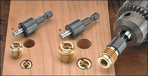 Wood Insert, Lee Valley, Screws And Bolts, Woodworking Guide, Tools Hardware, Metal Working Tools, Tool Sheds, Woodworking Videos, Woodworking Projects Plans