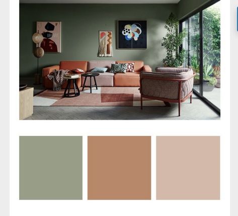 Living Room Paint Wall Ideas, Living Room Decor Orange, Kitchen Organizing Ideas, Traditional Design Living Room, Green Living Room Decor, Room Color Combination, Space Saving Kitchen, Casa Vintage, 아파트 인테리어