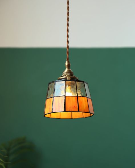 Keito Pendant Lamp 5.7″ - 6.9″ Plants Lighting Indoor, Stained Glass Lamps, The Embrace, Lighting Inspiration, Dream House Decor, House Inspo, Dream Home Design, 인테리어 디자인, My Dream Home