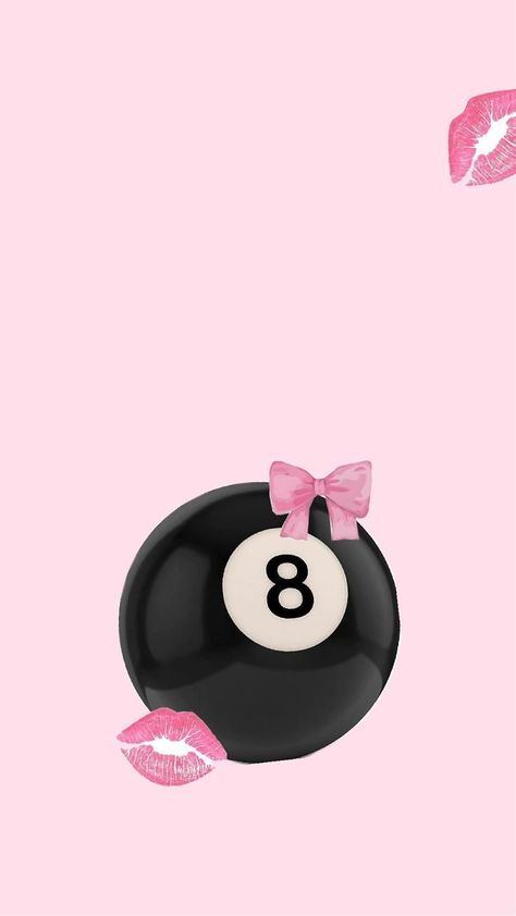 wallpaper Pink 8 Ball Wallpaper, 8 Ball Wallpaper, Pink 8 Ball, Ball Wallpaper, Trendy Wallpaper, 8 Ball, Photo Printing, Wallpapers, Pink