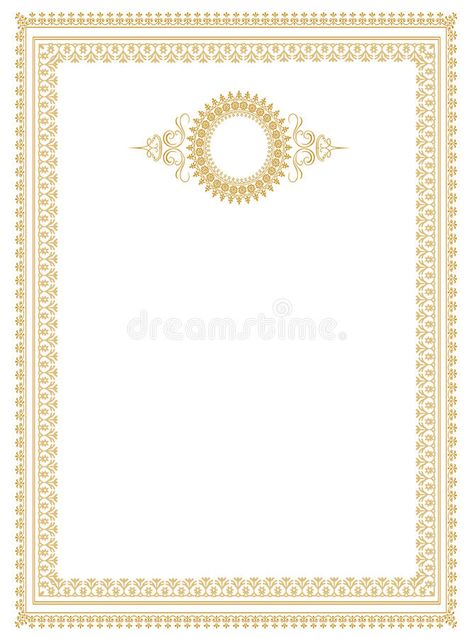 Guilloche border for diploma or certificate royalty free illustration Nikah Nama Certificate Template, Wedding Certificate Template, Nikkah Contract, Nikkah Certificate, Tree Photoshop, Certificate Border, Certificate Background, Wedding Card Frames, Banner Decor