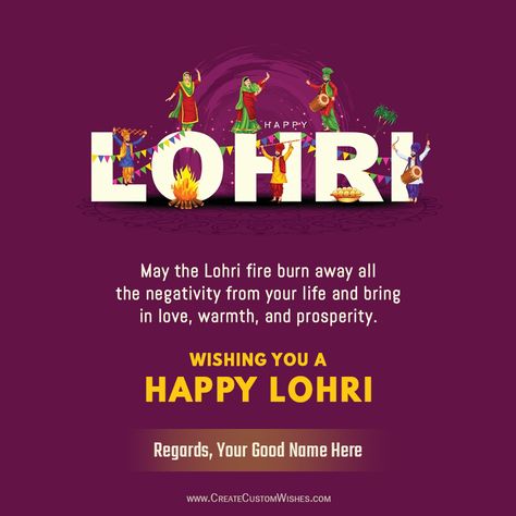 Create Personalized Lohri Wishes Image with Your Name Happy Lohri 2024, Happy Lorhi, Happy Lohri Images, Happy Lohri Wishes, Lohri Wishes, Happy Lohri, App Interface Design, Happy May, App Interface