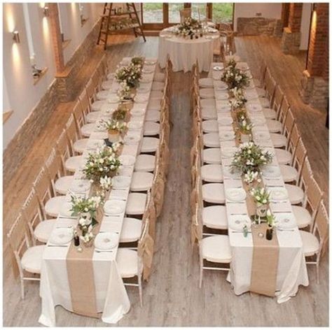 Wedding Table Placement, Rustic Wedding Table Setting, Hessian Wedding, Rustic Burlap Wedding, Long Table Wedding, Rustic Wedding Colors, Rustic Table Setting, Wedding Arch Rustic, Country Wedding Decorations