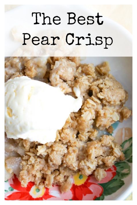 Ripe Pears, Pear Crisp Recipe Easy, Ripe Pears Recipes, Over Ripe Pears Recipes, Fresh Pears Recipes Easy, Over Ripe Pear Recipes, Fresh Pear Crisp Recipe, Desserts With Pears Easy Recipes, Dessert Recipes Using Fresh Pears