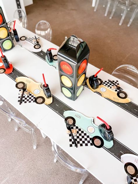 2 Fast Birthday Activities, Three Year Old Car Birthday, One Year Old Car Birthday Party, Vintage Cars Birthday Party, Two Fast Birthday Centerpieces, Two Fast Birthday Games, Fast One Birthday Party Theme, Vintage Car Birthday Party, Two Fast Birthday Party Boy