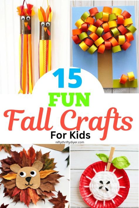 Fall Crafts for Kids- Discover 15 Fall Crafts for Kids that will make your autumn afternoons exciting! From Fall Leaf Suncatchers to Yarn Wrapped Leaves, these easy and fun fall kids' activities are perfect for celebrating the season. Gather your supplies and enjoy these creative fall crafts that kids of all ages will love. Perfect for rainy days or adding a handmade touch to your seasonal fall decor. Dive into these autumn DIY projects and create lasting memories with your little ones Fall Crafts For Kids Easy, Easy Autumn Crafts For Kids, Easy Autumn Crafts, Fall Themed Crafts, Fall Leaf Crafts For Kids, Harvest Crafts For Kids, Leaf Suncatchers, Fall Kindergarten Crafts, Adaptive Art