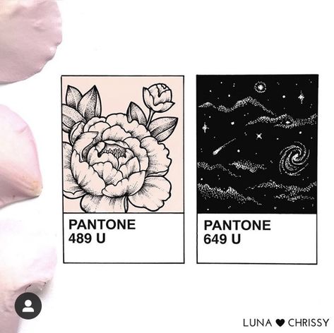 Pantone Flower Tattoo, Pantone Tattoo, Pantone Flower, Butterfly Effect, Aesthetic Tattoo, Ink Art, Flash Tattoo, Hand Tattoos, Flower Tattoo