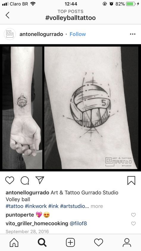 Netball Tattoo, Matching Volleyball Tattoos, Small Volleyball Tattoos, Volley Tattoo, Volley Ball Tattoo Design, Volly Ball Drawings, Simple Volleyball Drawing, Volleyball Tattoo Ideas, Volleyball Tattoo