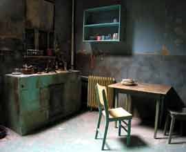 .Dingy apartment with no windows to let the light in and brighten up the moods of the Younger family Abandoned Apartment Interior, Dingy Apartment Aesthetic, Poor Apartment Aesthetic, Poor Apartment, Dingy Apartment, Cow Animation, Rundown Apartment, Messy Apartment, Nanowrimo 2023