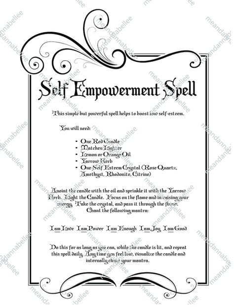 Spells For Empowerment, Crystals For Beauty Spells, Willpower Spell, Spells For Self Discipline, Self Empowerment Spell, Spells For Strength, Spell For Self Discipline, Confidence Spell Witchcraft, Self Healing Spells