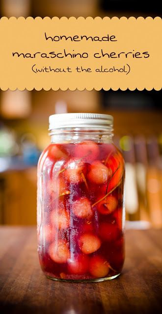 Herbal Vinegars, Maraschino Cherries, Cherry Recipes, Maraschino Cherry, Canned Food, Canning Recipes, Fruit Recipes, Marshmallows, Diy Food