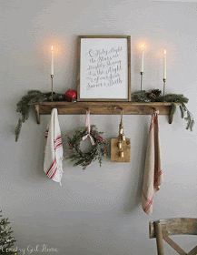 Country Girl Home, Christmas Vignette, Christmas Vignettes, Cozy Christmas Decor, Shabby Chic Christmas, Kitchen And Dining Room, Christmas Time Is Here, Christmas Inspo, Minimalist Christmas