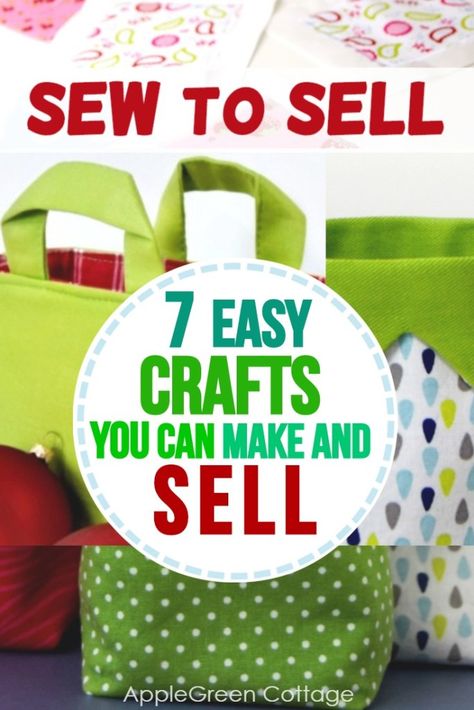 Crafts to make and sell - check out these 7 easy groups of things to sew and sell. Use sewing patterns and selling tips to sew and sell items in your handmade shop! Things To Sew And Sell, Easy Things To Sew, Sew And Sell, Things To Sew, Sewing To Sell, Sell Diy, Beginner Sewing Projects Easy, Sewing Projects For Kids, Crafts To Make And Sell