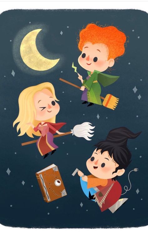 Hocus Pocus Room Ideas, Hocus Pocus Fan Art, Ponyo Drawings, Cartoon Drawing For Kids, Hocus Pocus Disney, Disney Favorites, Halloween Ornaments, Disney Kids, Halloween Paper