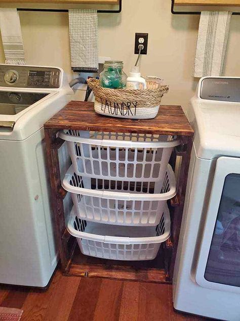 Diy Laundry Table, Laundry Basket Holder, Laundry Table, Basket Holder, Diy Laundry, Laundry Basket, Laundry Room