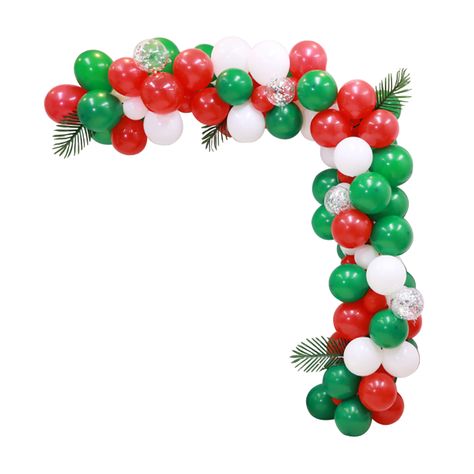 Christmas Balloon Garland, Christmas Balloon Decorations, Christmas Arts, Christmas Balloons, 2022 Christmas, Christmas Garland, Balloon Garland, Ornament Wreath, Balloon Decorations