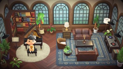 Animal Crossing Bookshelf, Acnh Interior, Acnh Inspiration, Motif Acnl, Animal Crossing Guide, Acnh Design, Happy Home Designer, Acnh Ideas, Acnh Inspo