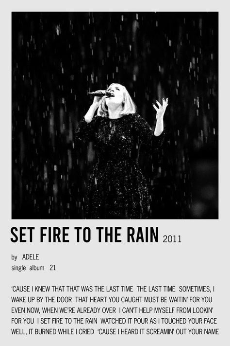 set fire to the rain 🎤🎧 #music #adele #singer #fanart #inspiration #fashion #quotes #lyrics #concerts #fancommunity #adelefans #adelemusic #adelelove Adele Wallpaper Lyrics, Singer Fanart, Adele Singer, Adele Albums, Adele Lyrics, Adele Wallpaper, Adele Pictures, Adele Music, Set Fire To The Rain