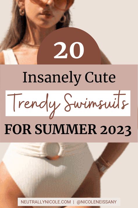 2023 is here, and it's time to start thinking about the perfect beach look. Whether you're grabbing lunch at a beachside café or heading to a pool party, trendy women's swimsuits and beach outfits for 2023 are the way to make a statement. From retro-inspired one-pieces to metallic two-pieces, there is a style for everyone. Don't be afraid to get creative - get ahead of the game and start browsing for the perfect suit for 2023. 2023 Swimsuits For Women, Trending Swimsuits 2023, 2023 Bathing Suit Trends, Swimsuits 2023 Trends, Beach Outfits 2023, Swimsuits 2023, Trending Bathing Suits, Outfits For 2023, Spring Trends Outfits