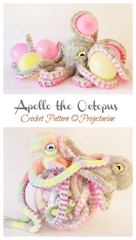 Amigurumi Giant Octopus Crochet Patterns - Crochet & Knitting Apollo The Octopus, Large Crochet Amigurumi, Giant Crochet Pattern, Giant Amigurumi Free Pattern, Giant Octopus Crochet Pattern Free, Free Octopus Crochet Pattern, Amigurumi Octopus Free Pattern, Crochet Giant Octopus, Octopus Haken