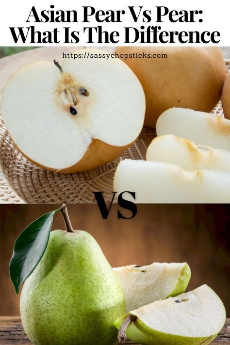 Regular pear and Asian pear share similarities, such as being a source of minerals, vitamins, etc. However, there are many differences. Recipes With Asian Pears, Asian Pears Recipes, Asian Pear Recipes, Pear Recipes Easy, Korean Pear, Pear Recipe, Asian Pears, Pear Preserves, Asian Pear