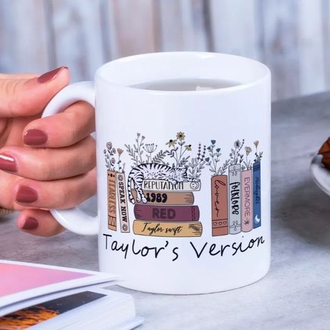 Taylor's Version Mug $130 Visit our website or message us to get yours now! #taylorswifterastour #taylorswift #taylorsversion #swiftiemerch #swiftie Red Taylor, Get Yours Now, Taylor Swift, Swift, The Selection, On Sale, The 100, Mug, Gifts