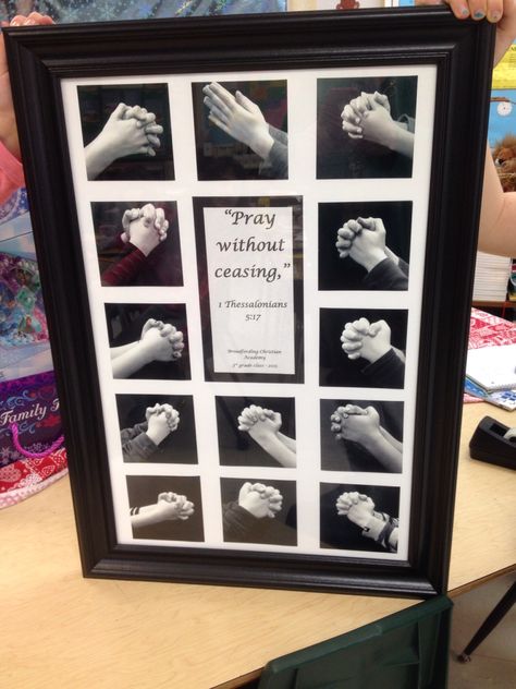 Pray without ceasing.  Auction project of kids' hands Pictures Of Hands, School Auction Class Projects, Classroom Auction Projects, School Auction Art Projects, School Auction Projects, Class Auction Projects, Art Auction Projects, Class Auction, Group Art Projects