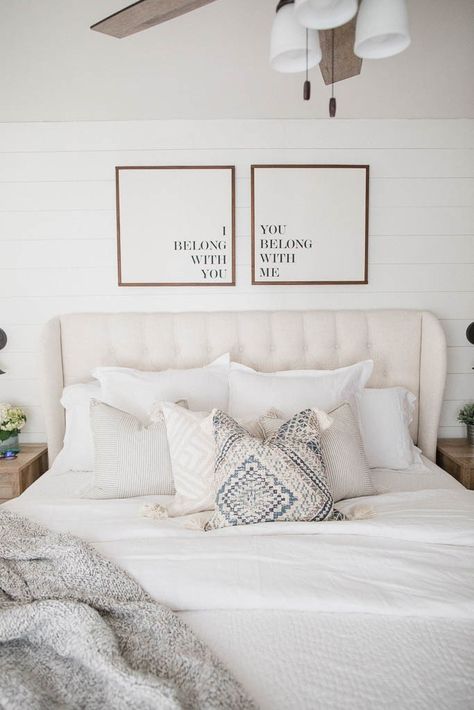 Lover Bedroom, Hers And Hers, Lauren Mcbride, Stylish Bedroom Design, The Company Store, Vintage Bedroom, Stylish Bedroom, Farmhouse Bedroom, Simple Bedroom