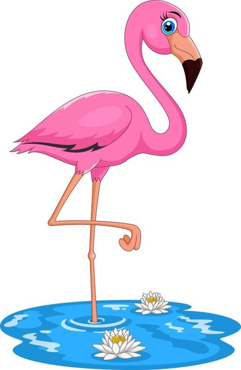 Cartoon Flamingo, Flamingo Vector, Pink Flamingos Birds, Scenery Drawing, Funny Flamingo, Flamingo Bird, The Cartoon, Heart Tree, Cityscape Photos