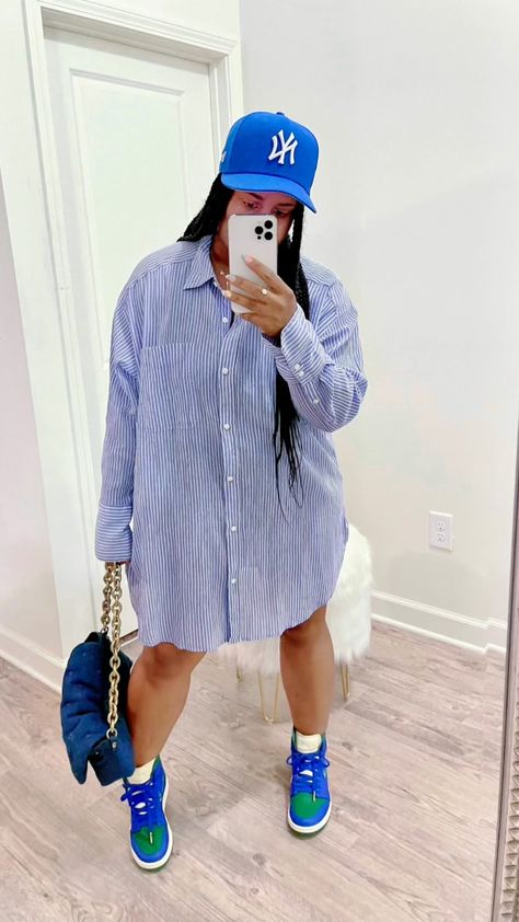 Dress With Jordan 1 Outfit, Aleali May Jordan, Dress With Jordans, Aleali May, Outfit Verano, Jordan 1 Outfit, Outfits Verano, Jordan 1 High, Casual Look