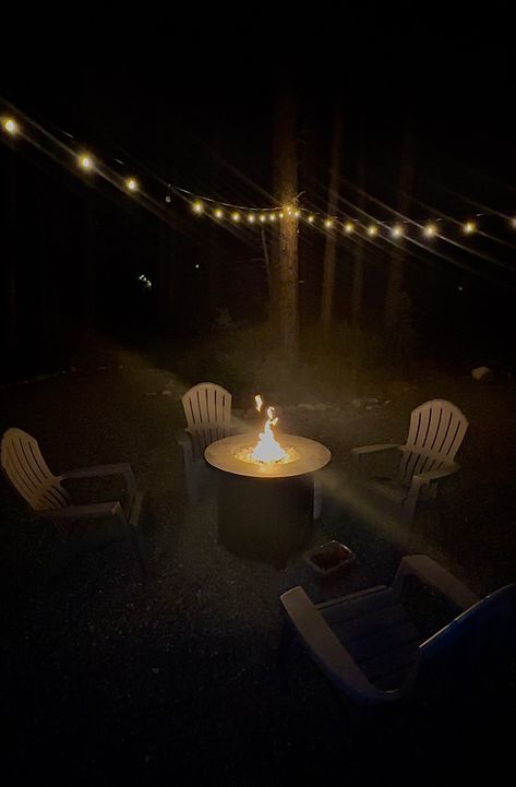 Bonfire vibes pnw outdoor setup backyard setup backyard inspo outdoor inspo bonfire roasting marshmallows outdoor lights pacific north west Bonfire Birthday Party Ideas, Bonfire Party Ideas, Birthday Bonfire, Backyard Bonfire Party, Bonfire Birthday Party, Bonfire Birthday, Backyard Bonfire, Bonfire Party, 20th Birthday Party