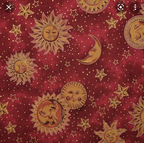 Moon With Face, Sun With Face, Golden Moon, Red Raspberry, Gold Dots, Sun And Moon, The 80s, Sun Moon, Moon