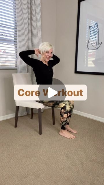 Gentle Exercise, Chair Exercise, Body Exercise, Chair Exercises, Ab Exercises, Simple Exercises, Chair Yoga, Senior Fitness, Work Outs