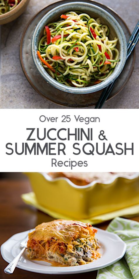 Vegan Summer Squash Recipes, Vegan Yellow Squash Recipes, Large Zucchini Recipes, Courgette Recipes, Zucchini And Summer Squash, Pan Squash, Squash Spaghetti, Large Zucchini, Vegan Feast