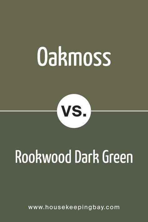 Oakmoss SW 6180 by Sherwin Williams vs Rookwood Dark Green SW 2816 by Sherwin Williams Sw Green Onyx Paint, Sherwin Williams Foxhall Green, Sherwin Williams Hidden Trail, Sherwin Williams Olive Grove, Sw Oakmoss, Oakmoss Sherwin Williams, Rookwood Dark Green, Dark Green Accent Wall, Laundry Remodel